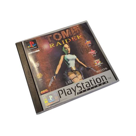 1998 PAL Tomb Raider Playstation game Platinum complete PS1 VGC