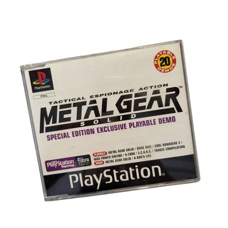 1999 Metal Gear Solid Playstation Magazine demo disc #42 PS1 GC