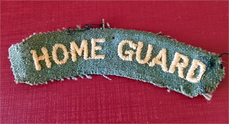 Vintage WW2 Home Guard Patch Badge