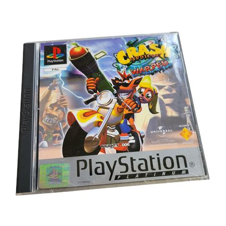 1999 PALCrash Bandicoot 3 Warped Playstation game Platinum complete PS1 VGC