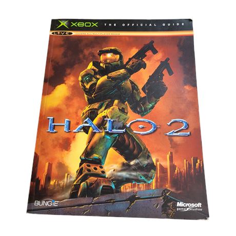 2004 XBOX Piggyback HALO 2 official game guide book Bungie GC