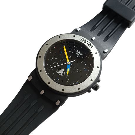 1990's vintage Star Trek 'Next-Gen' Timex quartz space wristwatch working VGC