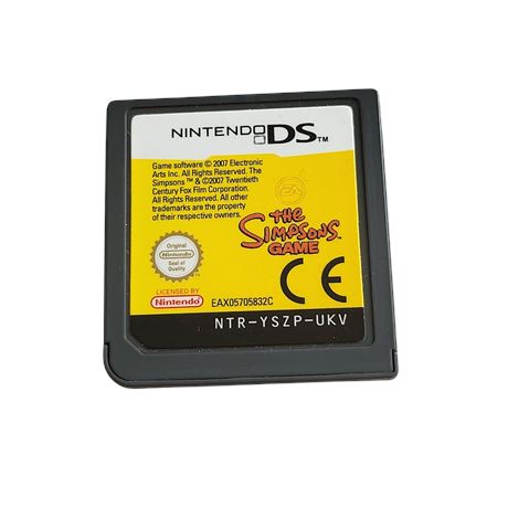 2007 PAL The Simpsons Game Nintendo DS game cartridge only EA GC
