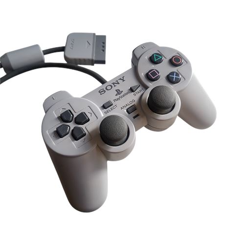 Official Sony Playstation Dualshock grey analog controller SCPH-1200 PS1 VGC