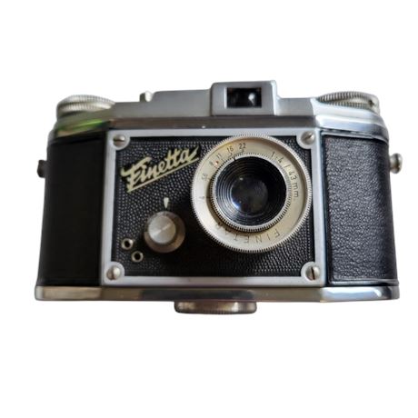 Vintage c1953 Finetta Saraber camera + 43mm f/1.4 Finetar lens VGC
