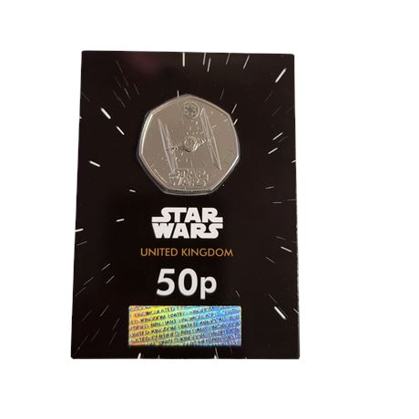 2024 Royal Mint Disney Star Wars TIE Fighter 50p coin BU UNC LFL UK
