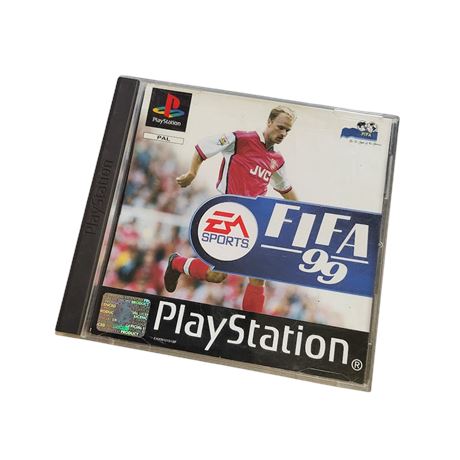 1998 PAL Fifa 99 Playstation game complete black label EA Sports PS1 GC
