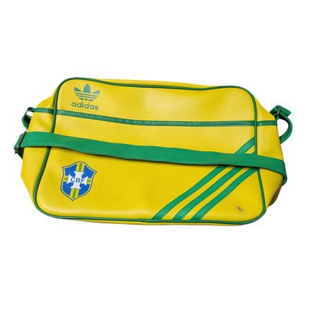 Retro c2000 Retro Brazil Adidas 3-stripe yellow/green soccer/football bag