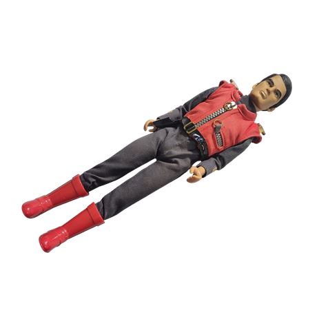 Retro 2001 Thunderbirds Carlton Captain Scarlet talking doll GC