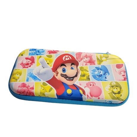 PowerA Super Mario 'Mushroom Kingdom' slim Nintendo Switch case VGC