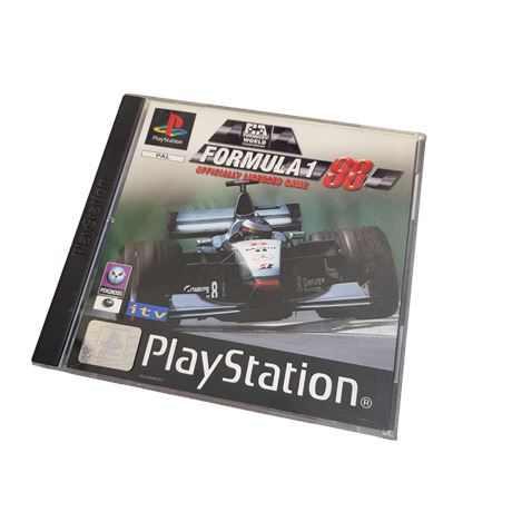 1998 PAL Formula 1 98 Playstation game Black label complete PS1 VGC