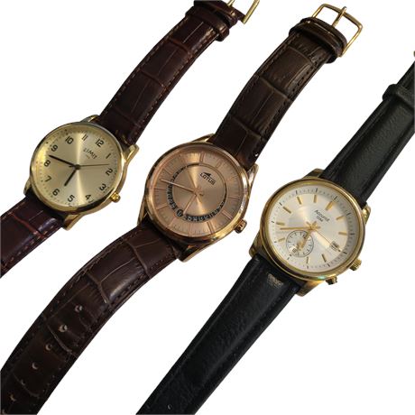 Vintage lot - Lorus / Limit / Accurist Alarm quartz watches working VGC