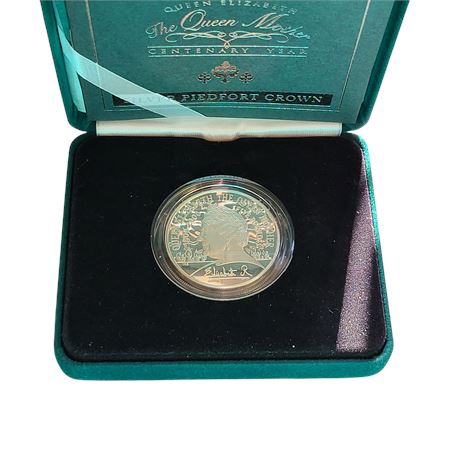 2000 Piedfort QEII .925 Sterling Silver Five Pounds Coin 56.56g COA PROOF UK BOX
