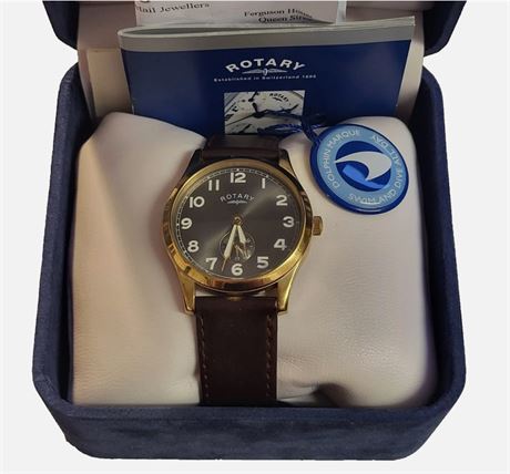 Vintage Rotary Dolphin wristwatch quartz working boxed paperwork VGC GS02413/19
