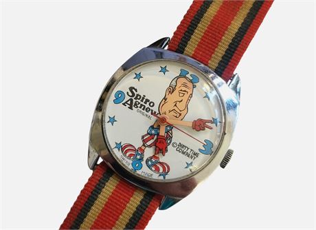 1970's Spiro Agnew Swiss manual hand winding gents wristwatch Dirty Time Company