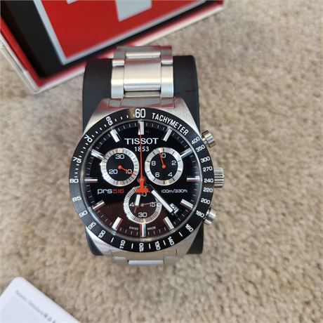 Vintage 2015 Tissot PRS 516 G10 Gents Quartz Chronograph Wristwatch VGC