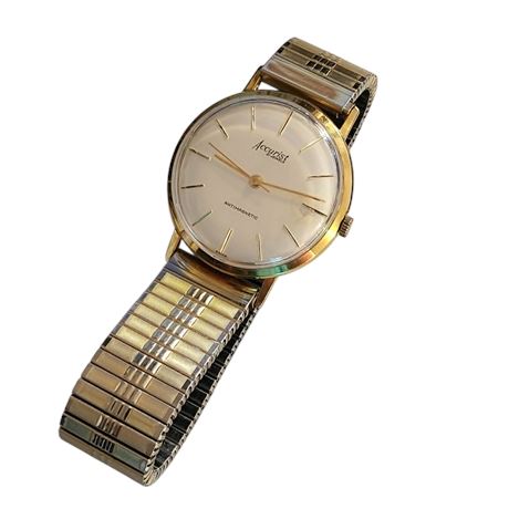 VINTAGE ACCURIST GENTS MECHANICAL HAND-WINDING WRISTWATCH GC