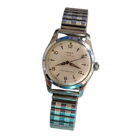 VINTAGE LANCO SPORT GENTS MECHANICAL HAND-WINDING WRISTWATCH GC