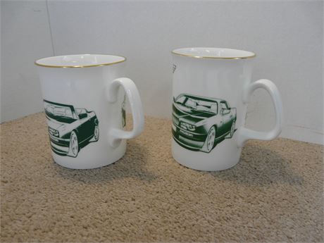 TWO BONE CHINA ASTON MARTIN DRINKING CUPS COFFEE & TEA