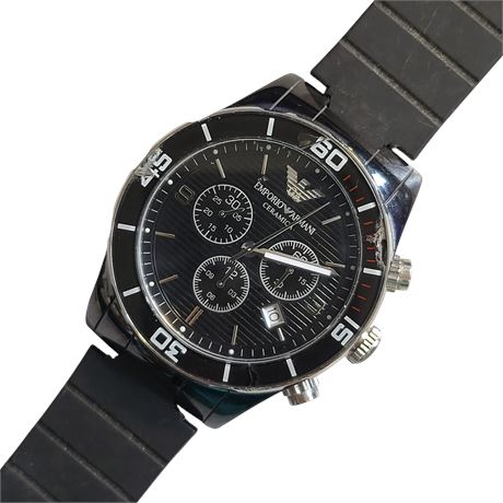 EMPORIO ARMANI CERAMICA AR-1421 Wristwatch Quartz Movement WR GC