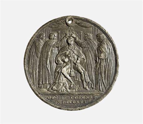 Antique Rare 1821 King George IV Coronation Medal Medallion British GC